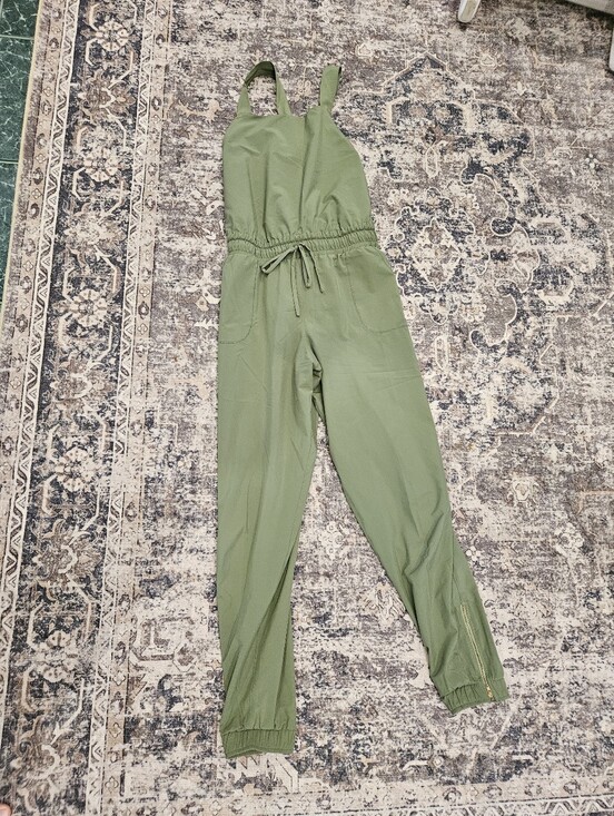 Albion Pants - Albion Womens TALL L JUMPSUIT OVERALLS OLIVE GREEN FUN OUTDOOR